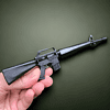 Мініатюрна гвинтівка М16 масштабу 1:6 | Металева масштабна військова модель