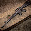 Handmade full metal miniature rifle M16 with moving parts