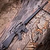 Handmade full metal miniature rifle M16 with moving parts