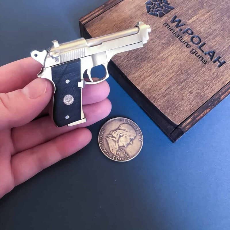 Beretta 92FS (scale 1:3) Miniature Pistol 2mm Slide Gun