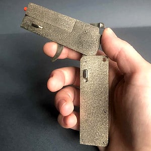 Card gun - 2mm pinfire pistol