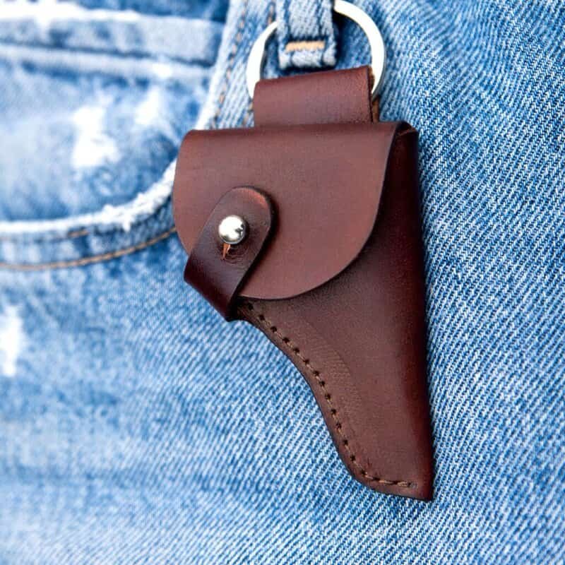 Leather Holster for a Miniature Gun