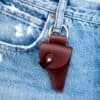 Leather Holster for a Miniature Gun