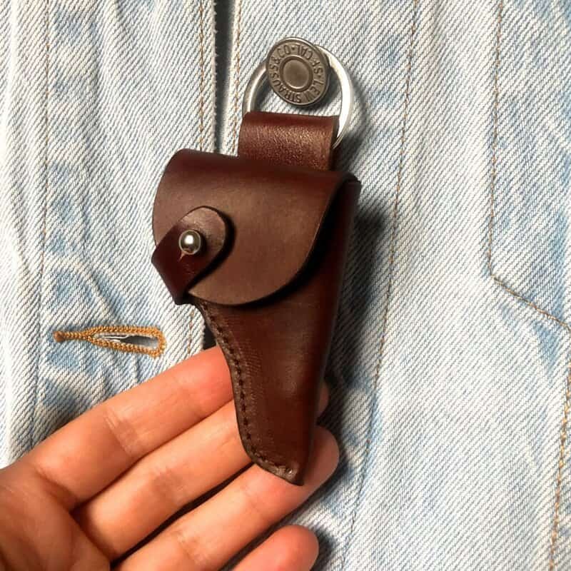 Leather Holster for a Miniature Gun