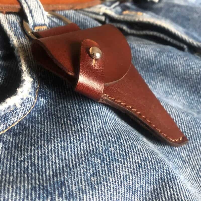 Leather Holster for a Miniature Gun