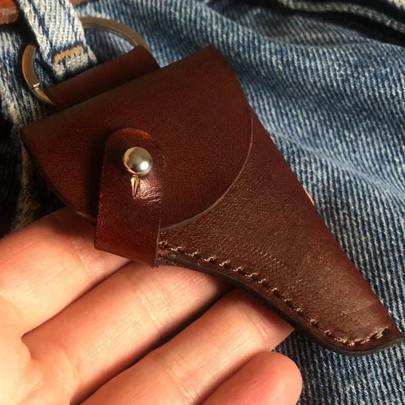 Leather Holster for a Miniature Gun
