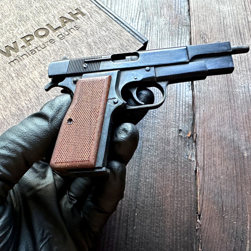 Browning Hi-Power 2mm Slide Gun Scale | 1/3 Metal Scaled Model