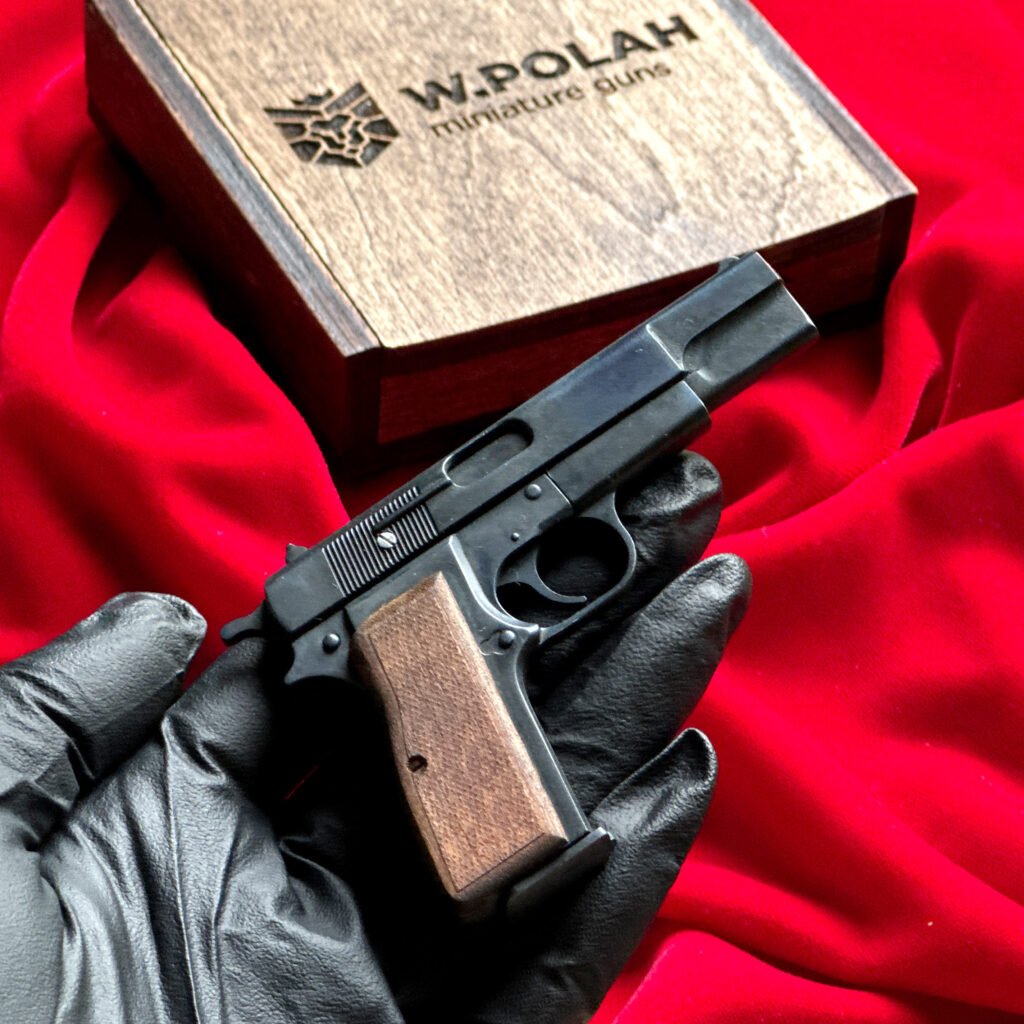 Browning Hi-Power 2mm Slide Gun Scale | 1/3 Metal Scaled Model