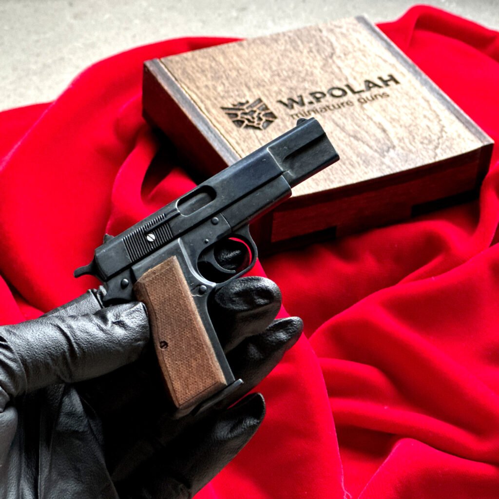 Browning Hi-Power 2mm Slide Gun Scale | 1/3 Metal Scaled Model