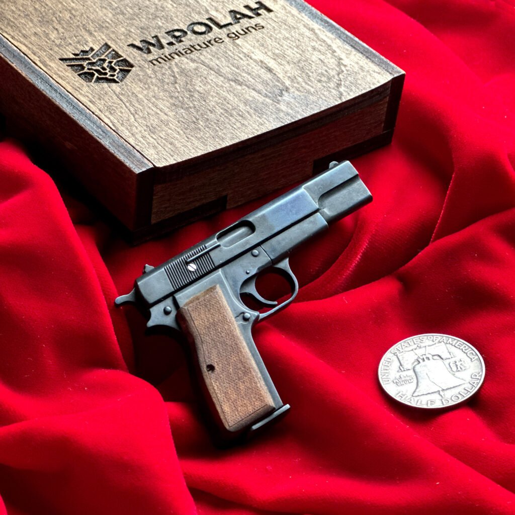 Browning Hi-Power 2mm Slide Gun Scale | 1/3 Metal Scaled Model