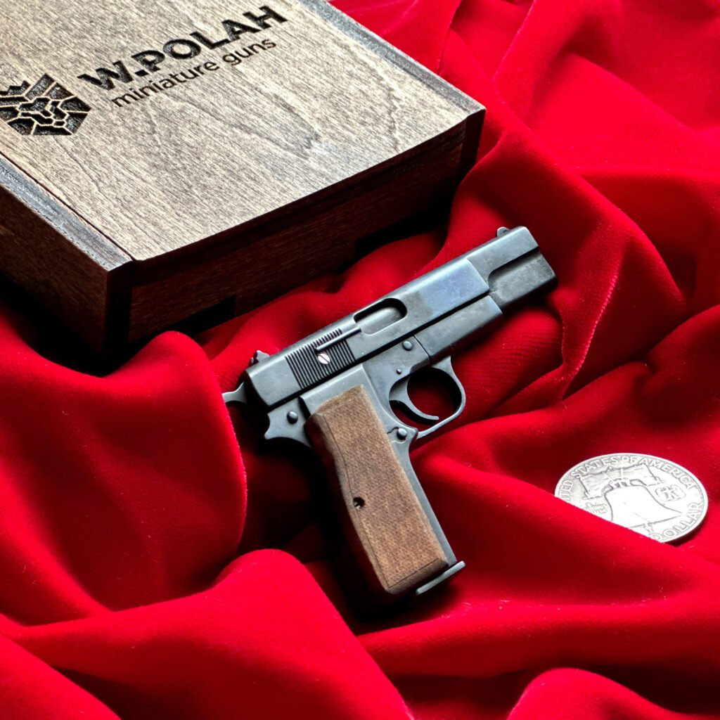 Browning Hi-Power 2mm Slide Gun Scale | 1/3 Metal Scaled Model