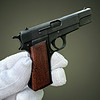 Browning Hi-Power 2mm Slide Gun Scale 1/3 | Metal Scaled Model