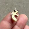 Derringer Gold 1mm Pistol Jewelry