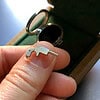 Miniature Pistol Derringer in a Silver Ring