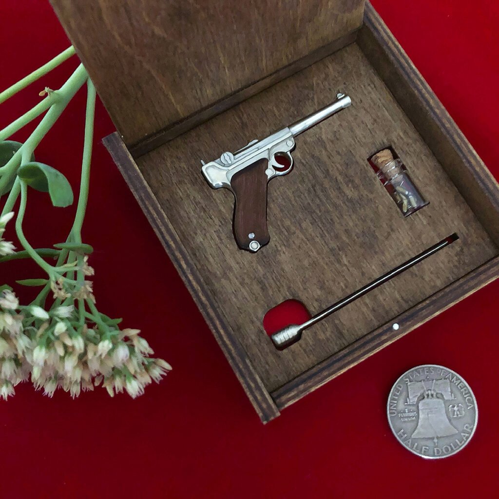 Luger Pistol with Wood Grips