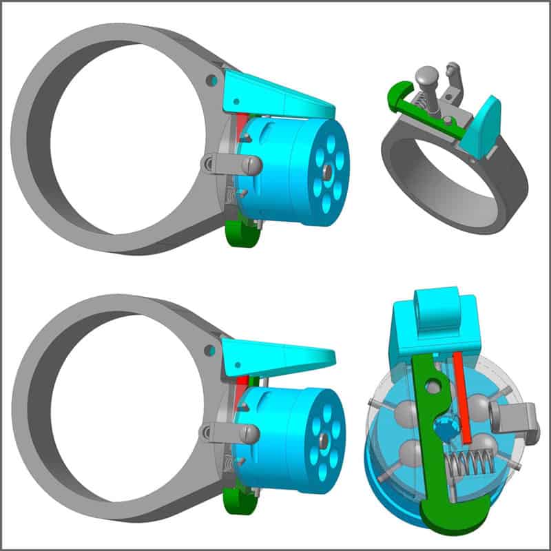 Ring Gun 3D Model