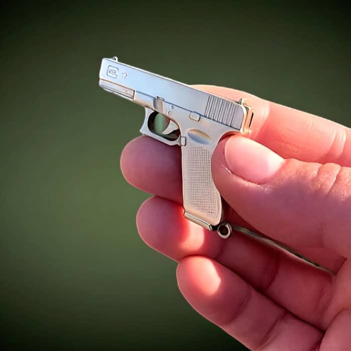 Miniature 2mm Pinfire Glock 17 Pistol 