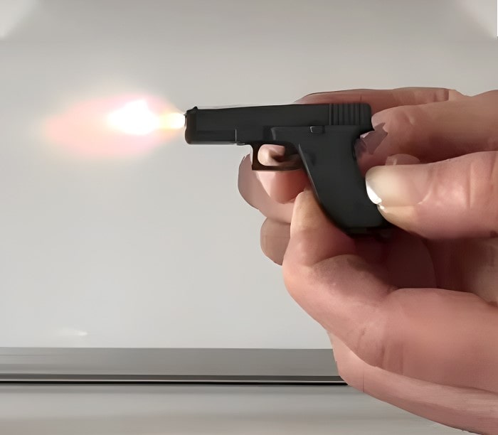 Miniature 2mm Pinfire Glock 17 Pistol 