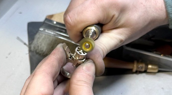 Polishing Miniature Model Gun