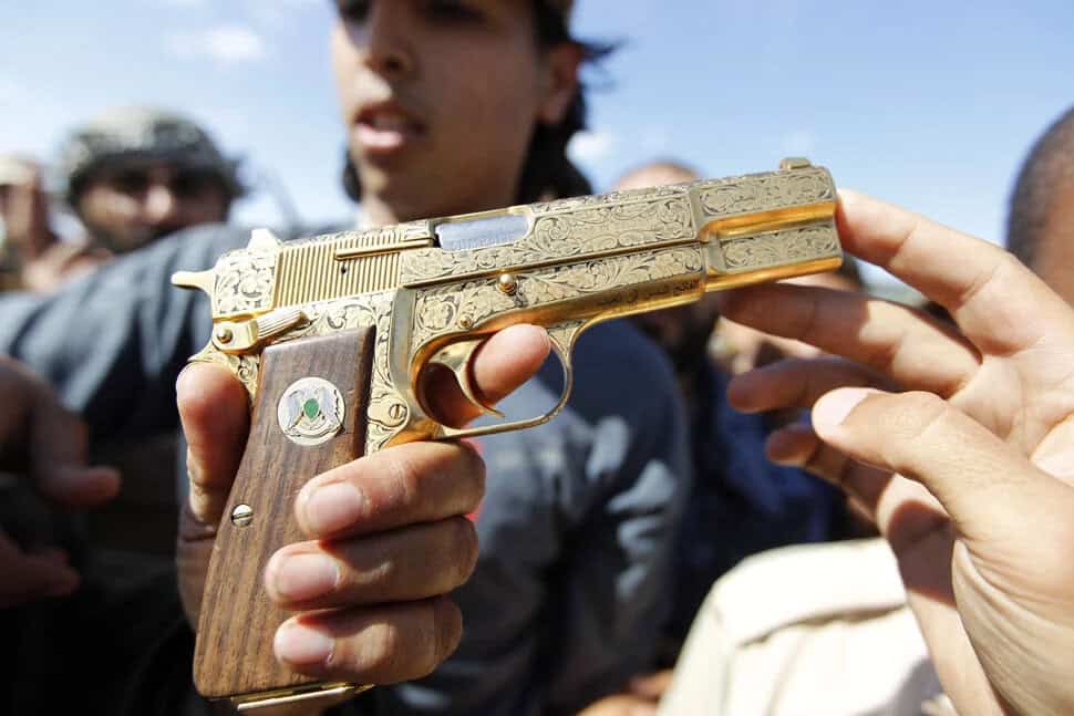 Muammar Gaddafi's Golden Browning Hi-Power