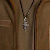 a silver HK416 rifle pendant