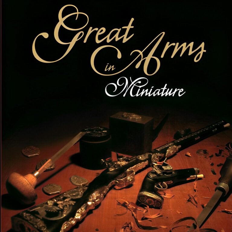 The cover of Antonio Rincón’s book, Great Arms in Miniature. The book was edited and released in 2005.