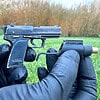 Heckler & Koch USP - a semi-automatic pistol with laser sight