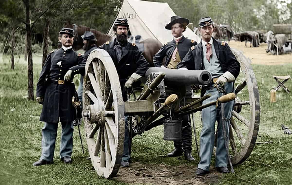 12-Pounder Cannon in time US Civil War