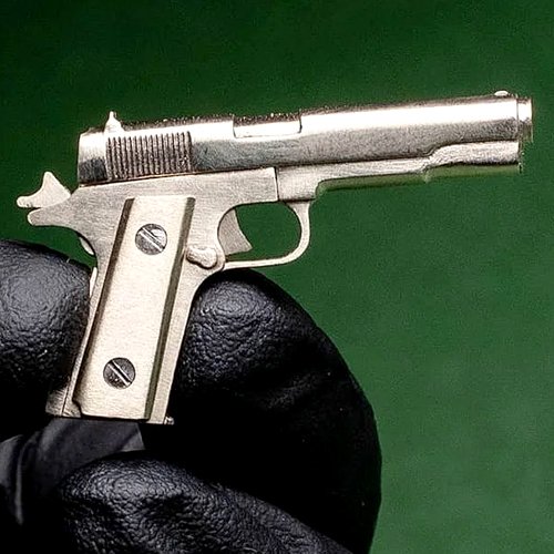 Colt 1911 miniature shooting model