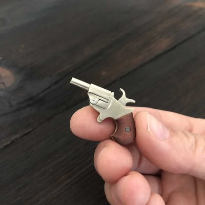 Derringer Pinfire Gun Keychain