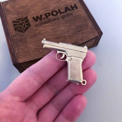 Mauser 7.65 (scale 1:4) Miniature Pistol Keychain