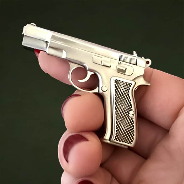 CZ-75-pinfire-gun.jpg CZ-75 Pinfire Gun (Scale 1:4) Keychain