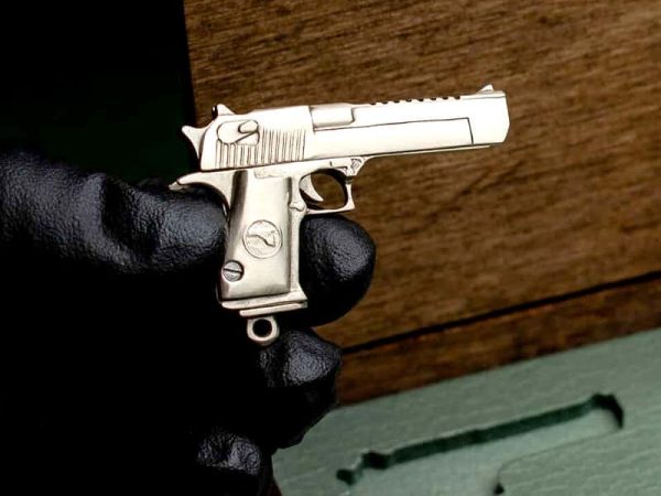 Desert-Eagle-Pinfire-Gun-01.jpg Desert Eagle (scale 1:6) Miniature Pistol Keychain