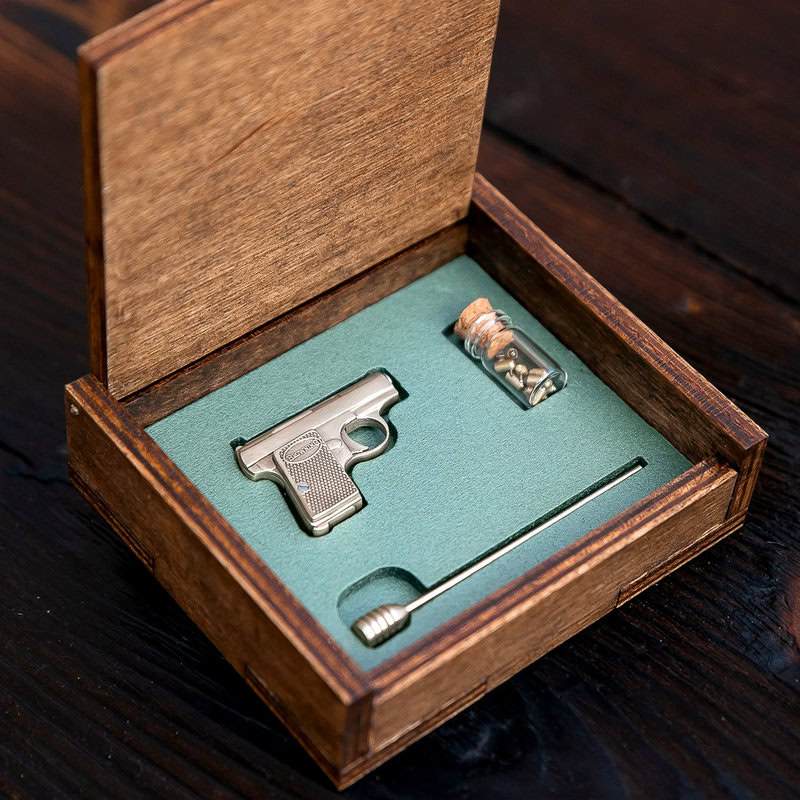 Tverdokhleb FN Baby Browning (scale 1:3) Miniature Gun Keychain