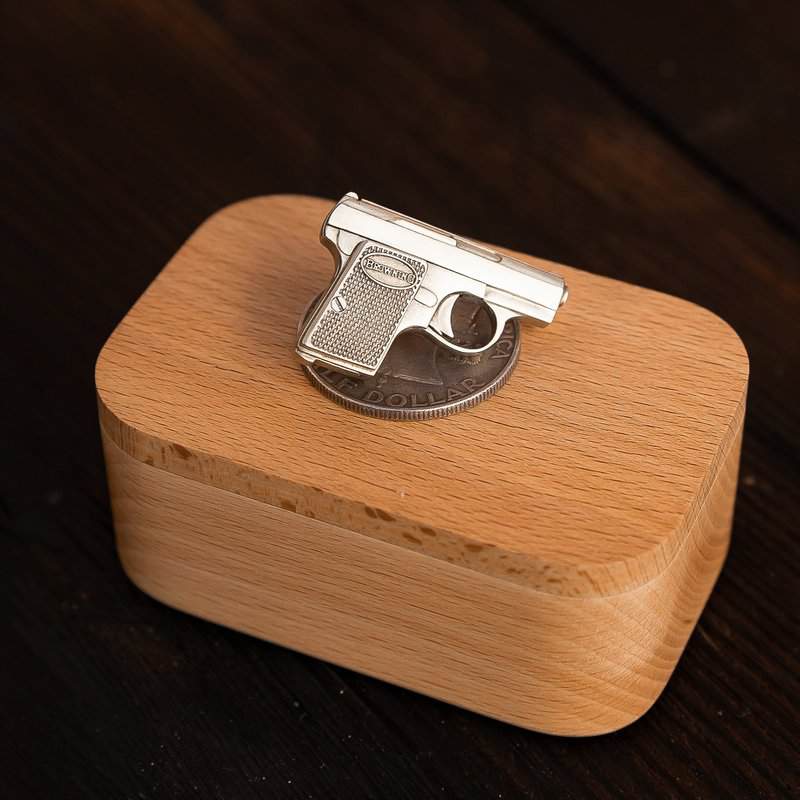 FN-Baby-Browning-07-1.jpg FN Baby Browning (scale 1:3) Miniature Gun Keychain