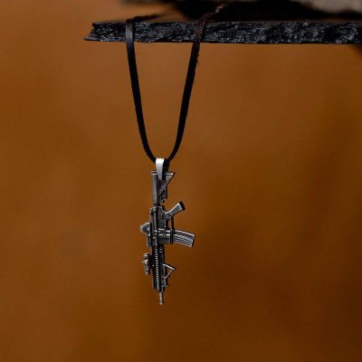 Rifle-HK416-Pendant-08.jpg Silver Jewelry Rifle Pendant HK416
