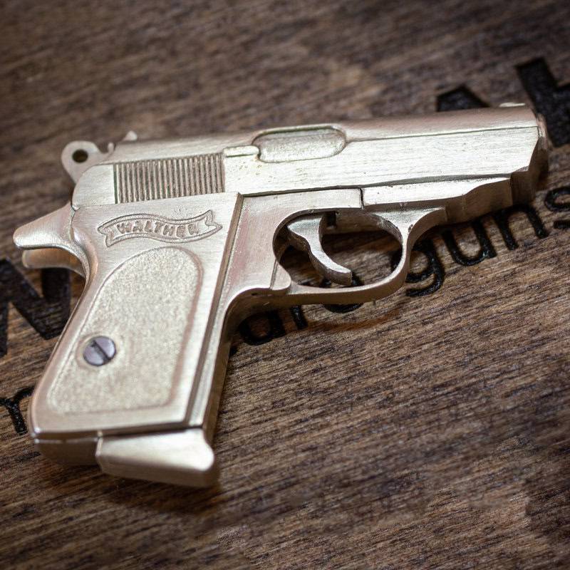 Walther PPK (scale 1:4) Miniature Keychain Pistol