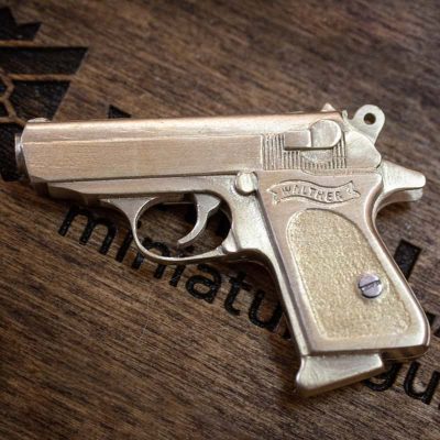 Walther PPK (scale 1:4) Miniature Keychain Pistol