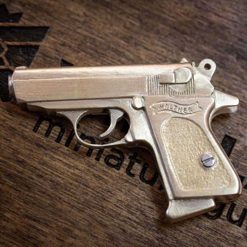 Walther PPK (scale 1:4) Miniature Keychain Pistol