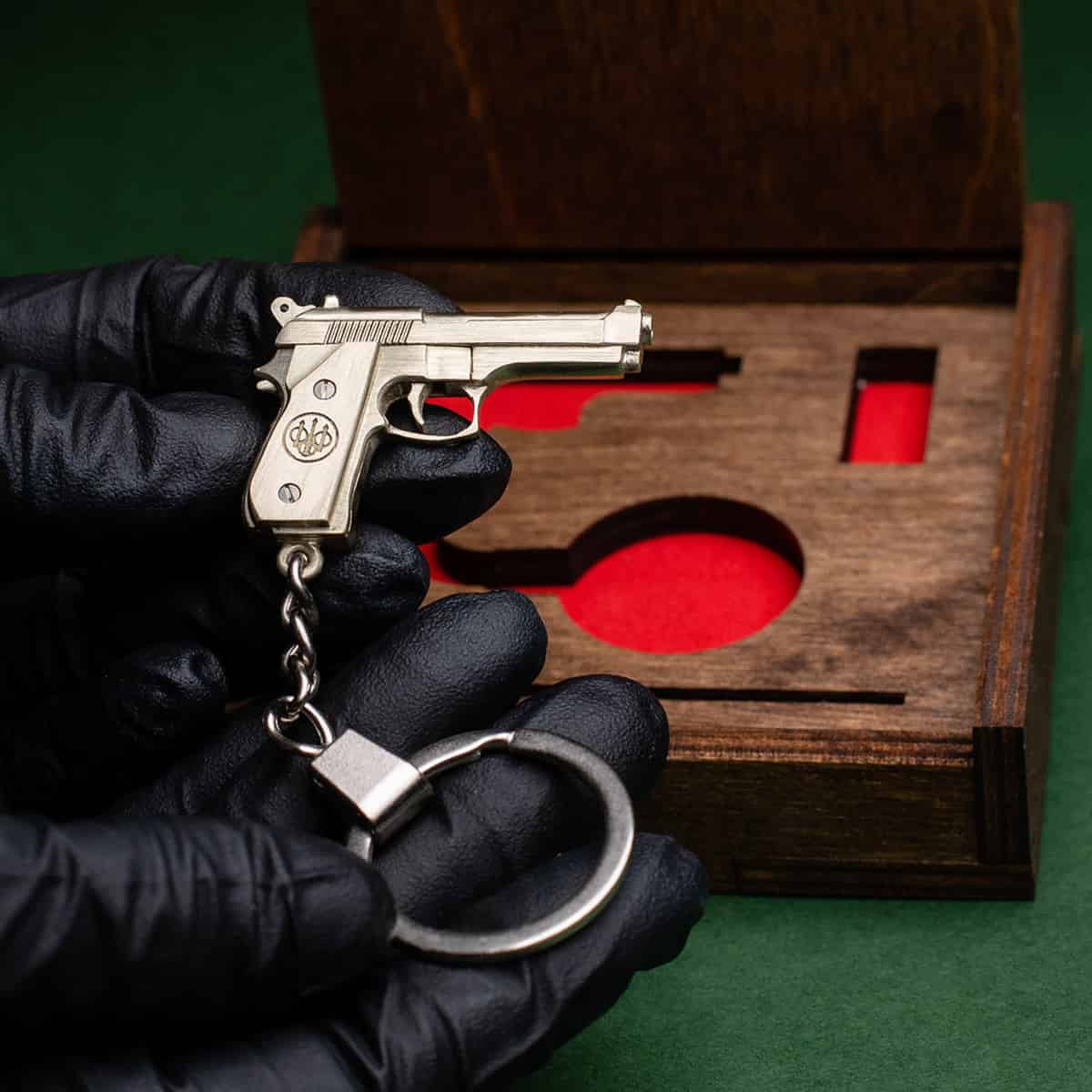 Beretta 92FS (scale 1:5) Miniature Pistol Keychain