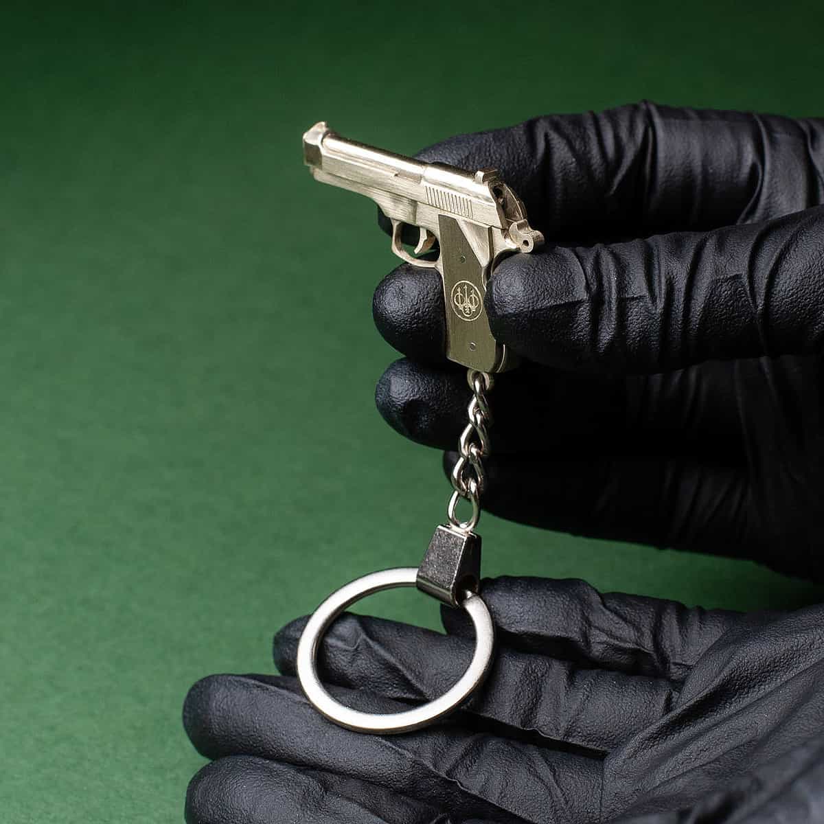 Beretta 92FS (scale 1:5) Miniature Pistol Keychain