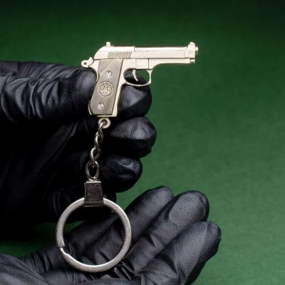 Beretta 92FS (scale 1:5) Miniature Pistol Keychain