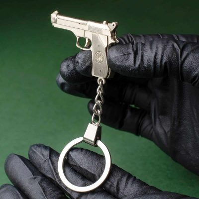 Beretta 92FS (scale 1:5) Miniature Pistol Keychain