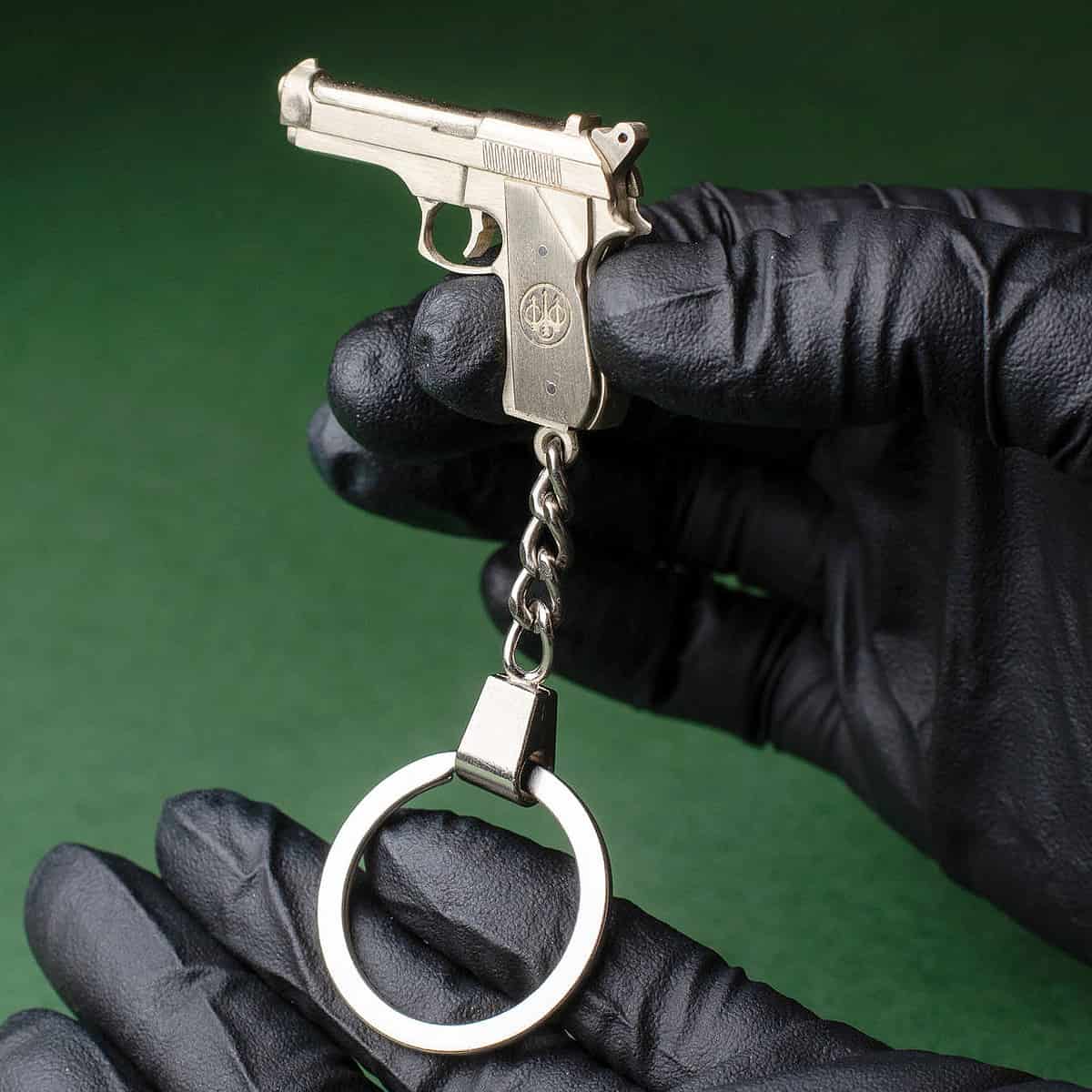 Beretta 92FS (scale 1:5) Miniature Pistol Keychain