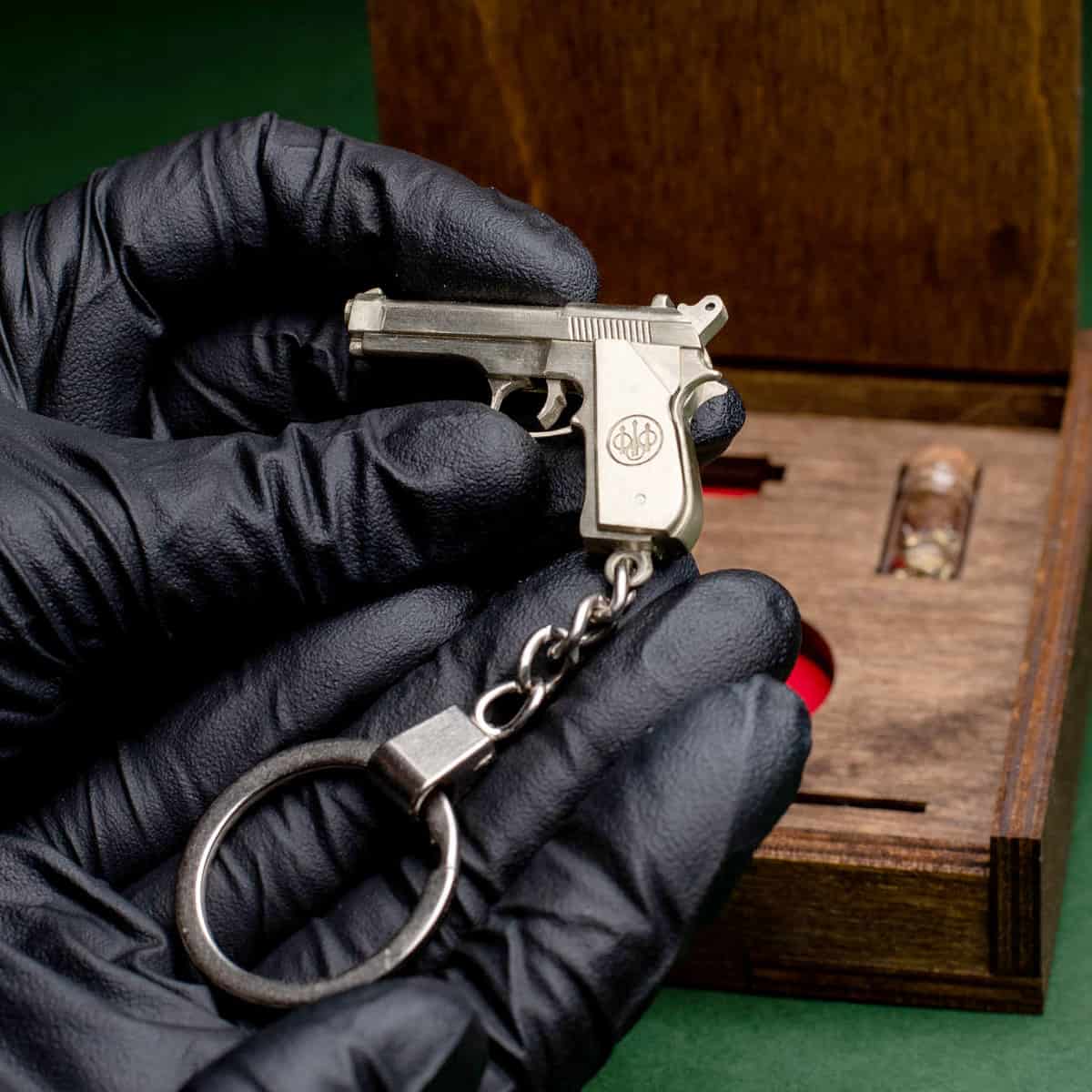 Beretta 92FS (scale 1:5) Miniature Pistol Keychain