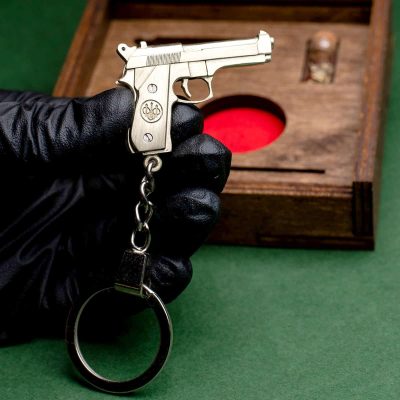 Beretta 92FS (scale 1:5) Miniature Pistol Keychain