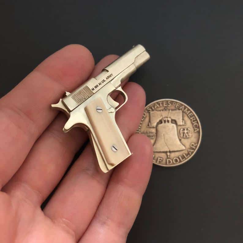 Colt 1911 (scale 1:4) Miniature Pistol Keychain