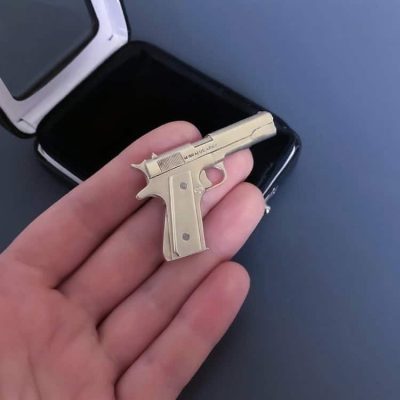 full-met-1.jpg 2mm pinfire gun Colt 1911 Scale 1/4 | Metal scale model