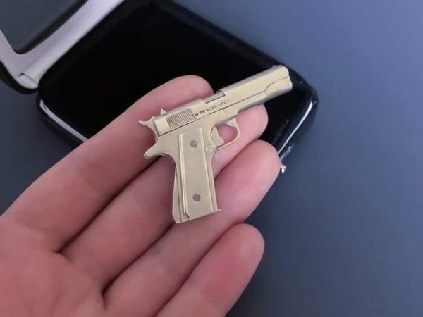 full-met-1.jpg 2mm pinfire gun Colt 1911 Scale 1/4 | Metal scale model