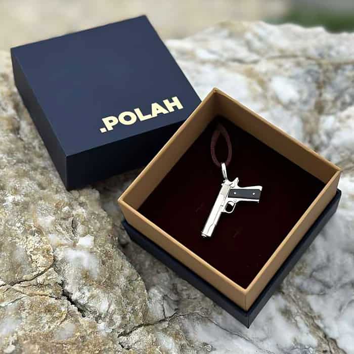 gun-necklace-pistol-pendant-silver-Colt-1911_h.jpg Gun Necklace with Silver Pistol Colt 1911 Pendant